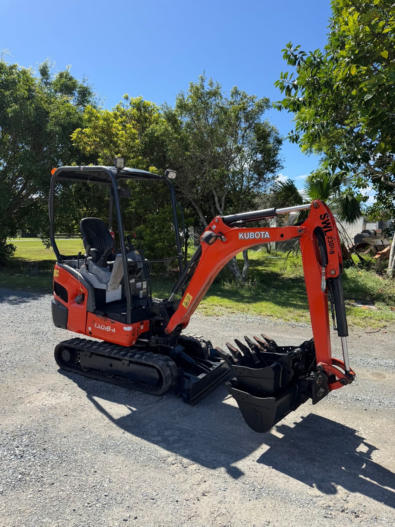 Kubota KX018-4 Mini Excavator For Sale Queensland Australia – 1.8T Digger 2100hrs