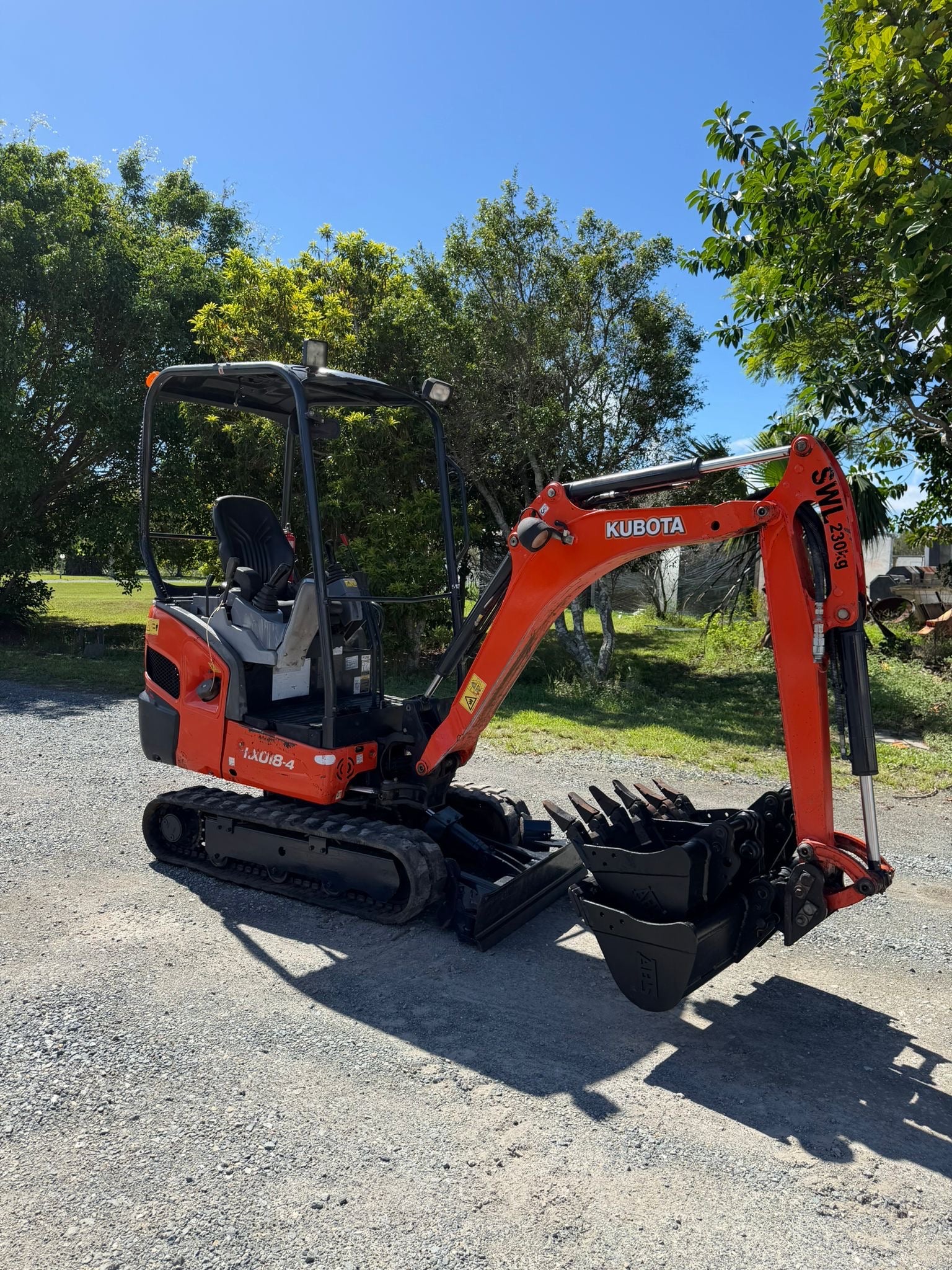 Kubota KX018-4 Mini Excavator For Sale Queensland Australia – 1.8T Digger 2100hrs