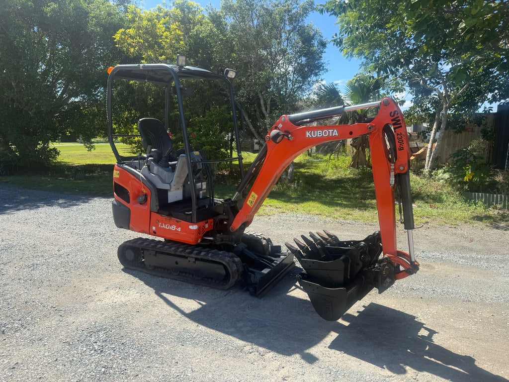Kubota KX018-4 Mini Excavator For Sale Queensland Australia – 1.8T Digger 2100hrs