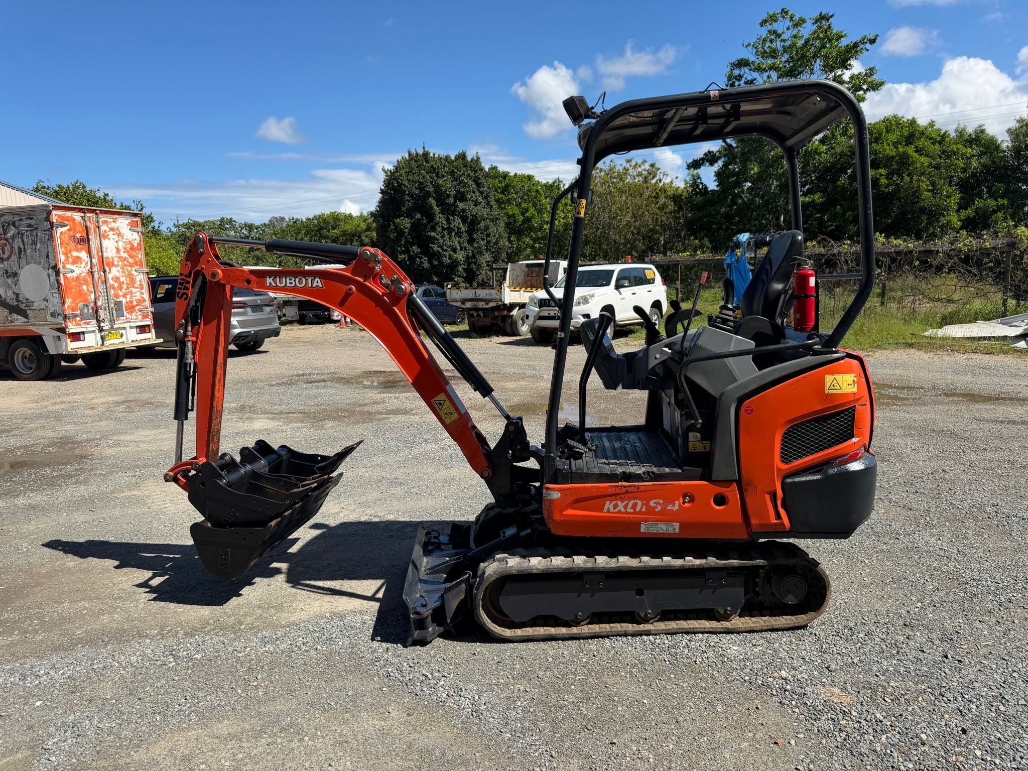 Kubota KX018-4 Mini Excavator For Sale Queensland Australia – 1.8T Digger 2100hrs